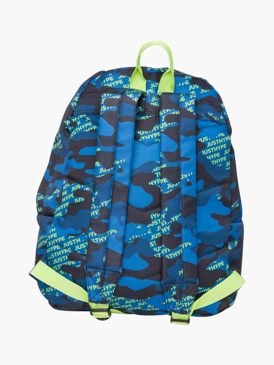 (Hype) Hype Neon Logo Camo Print Backpack in Multicoloured DEICHMANN