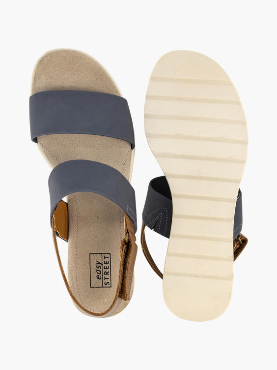 Blauwe sleehakken sandaal 