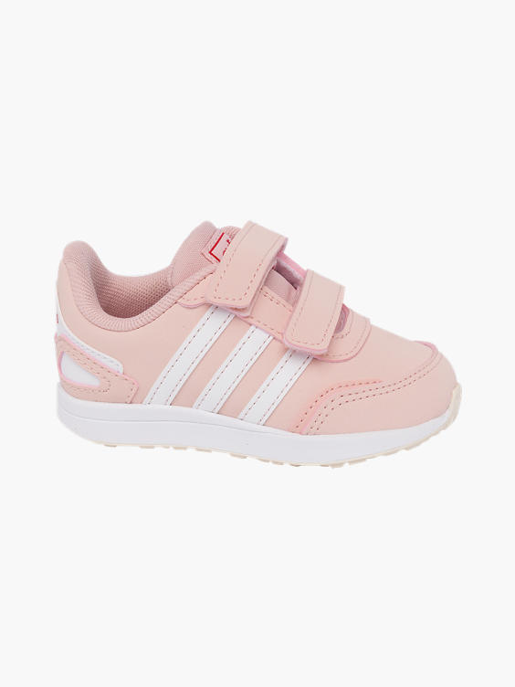 Toddler Girls Pink Velcro Adidas Trainers