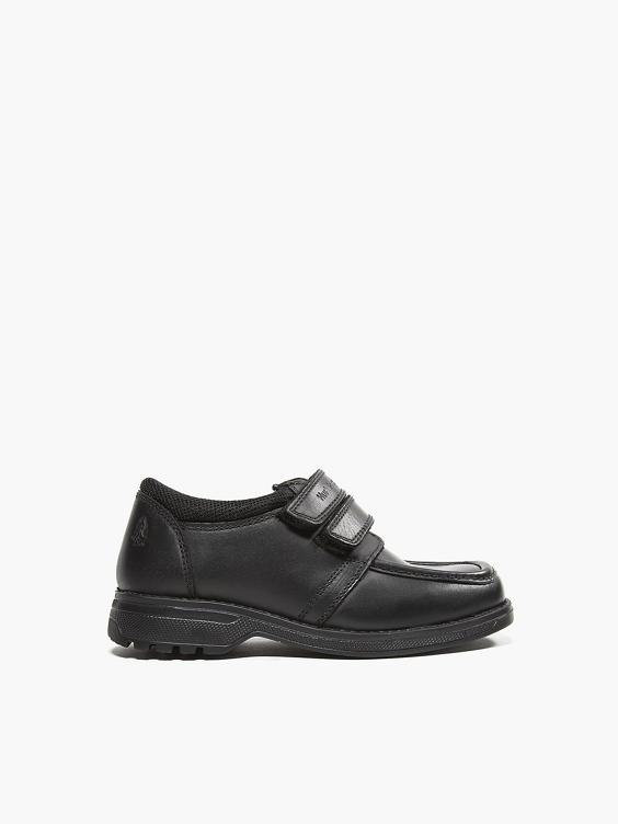 (Hush Puppies) Junior Boy Hush Puppies Twin Strap School Shoes in Black DEICHMANN