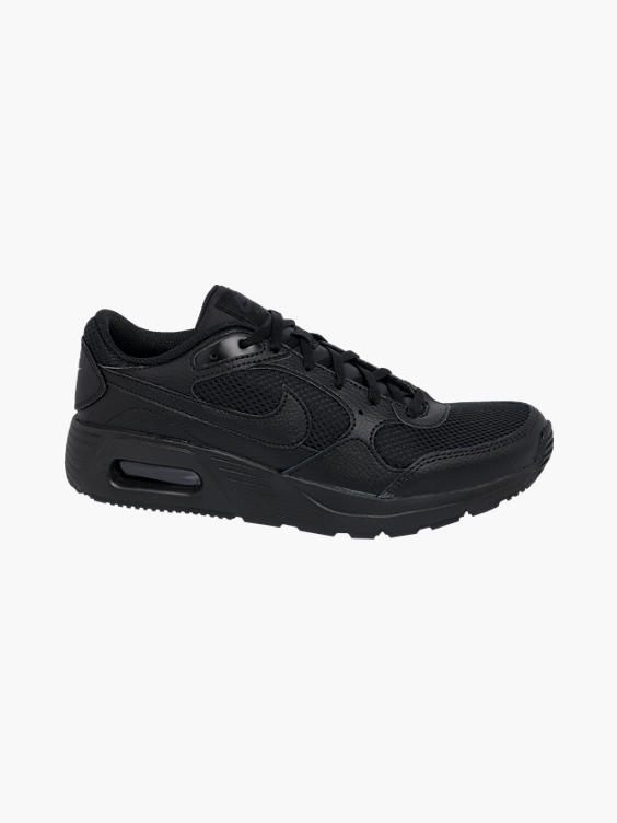 Teen Boys Nike Air Max SC Black Lace-up Trainers 