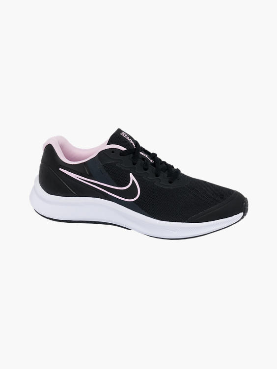 triple Respecto a de madera Nike) Teen Girls Nike Star Runner 3 Lace-up Trainers in Black | DEICHMANN