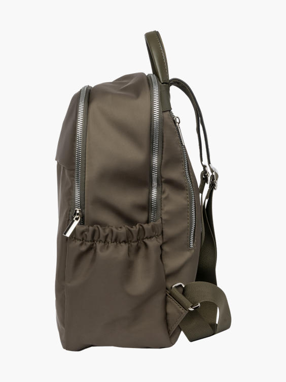 (Deichmann) Khaki Nylon Backpack in Khaki | DEICHMANN