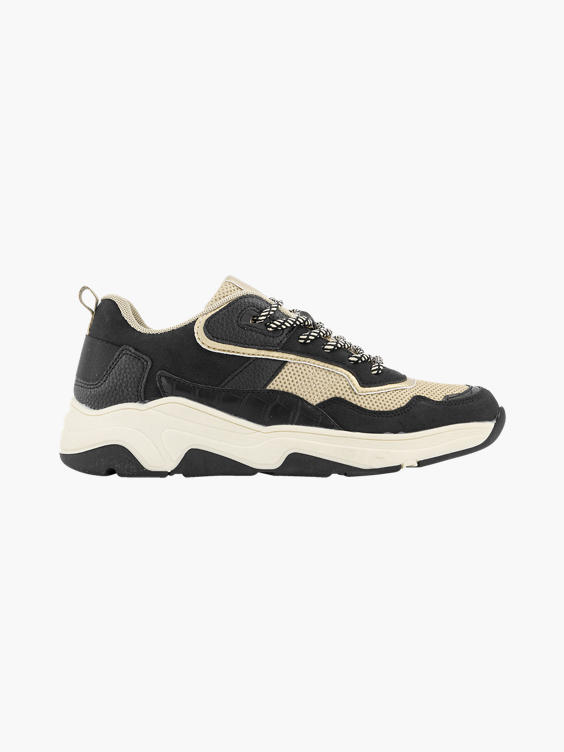 Oxmox) Zwarte chunky sneaker goud van Zwart | vanHaren