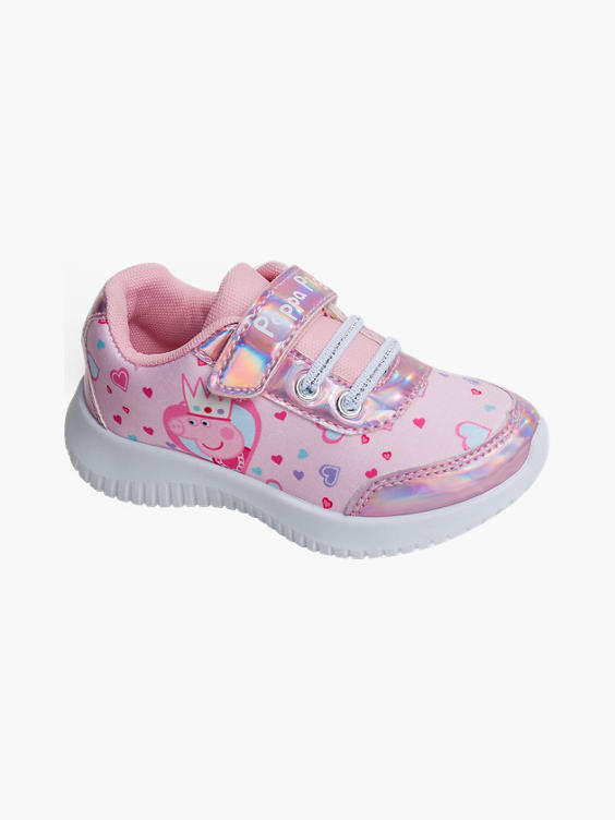 Peppa Pig Girls White/Pink Trainers UK Infant Sizes 4 to 10 