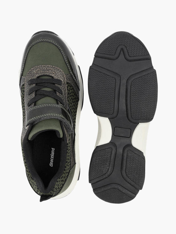 Groene chunky sneaker panterprint