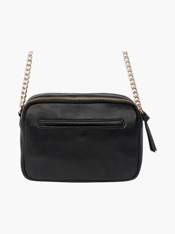 black quilted camera bag