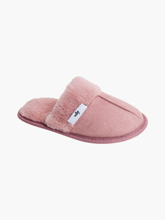 Junior Girls Hype Pink Mule Slippers