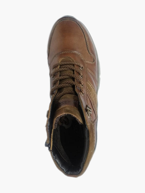 tan leather lace up boots