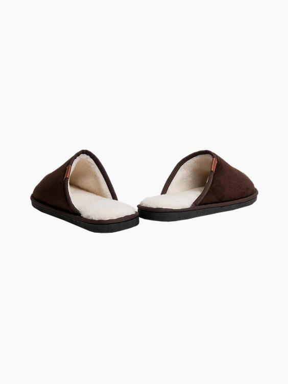 mens open toe mule slippers