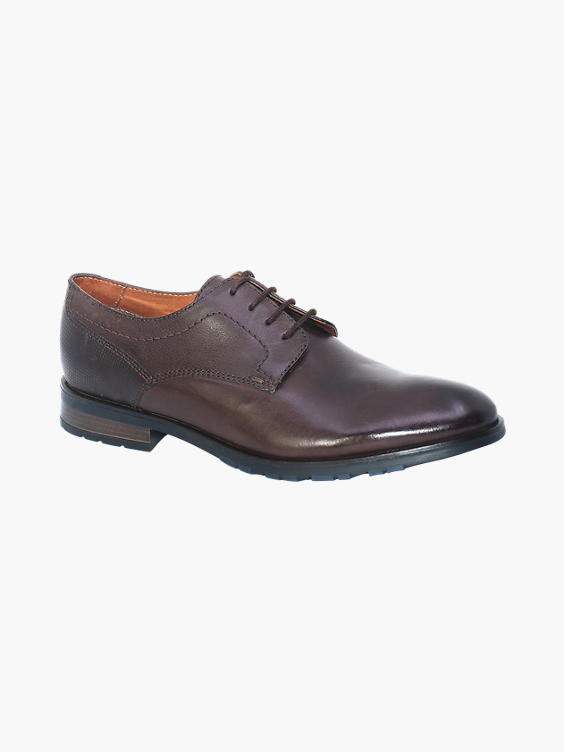 Mens AM Shoe Brown Leather Lace-up Formals  