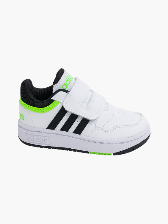 Toddler Boys Adidas Hoops 3.0 Touch Strap Trainers 