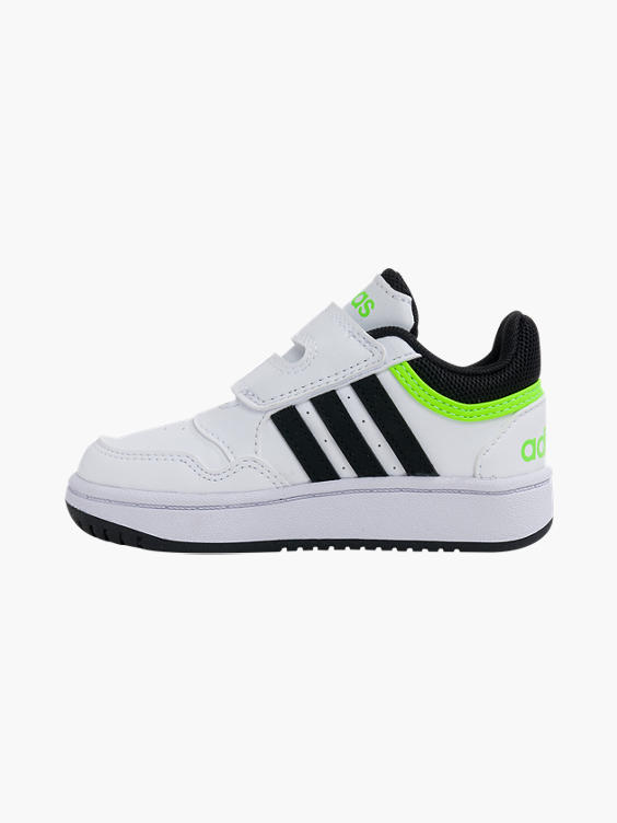 Toddler Boys Adidas Hoops 3.0 Touch Strap Trainers 