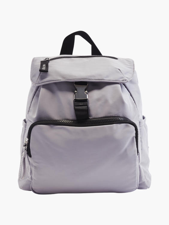 Light Grey Nylon Recycled Backpack