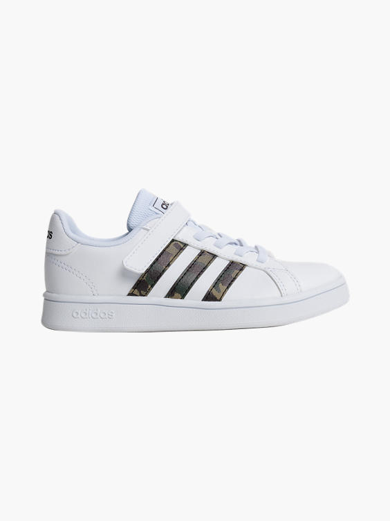 Toddler Boys Adidas Grand Court Touch Strap Trainers 