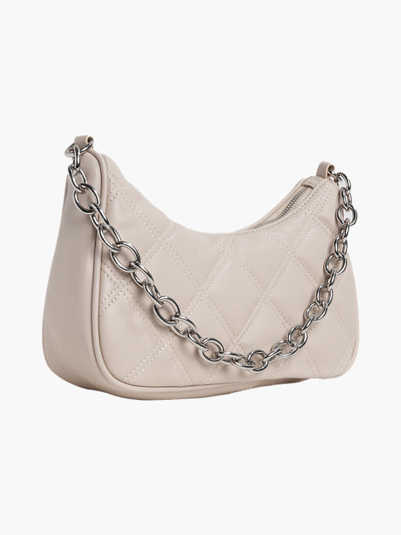 Beige Quilted Bag