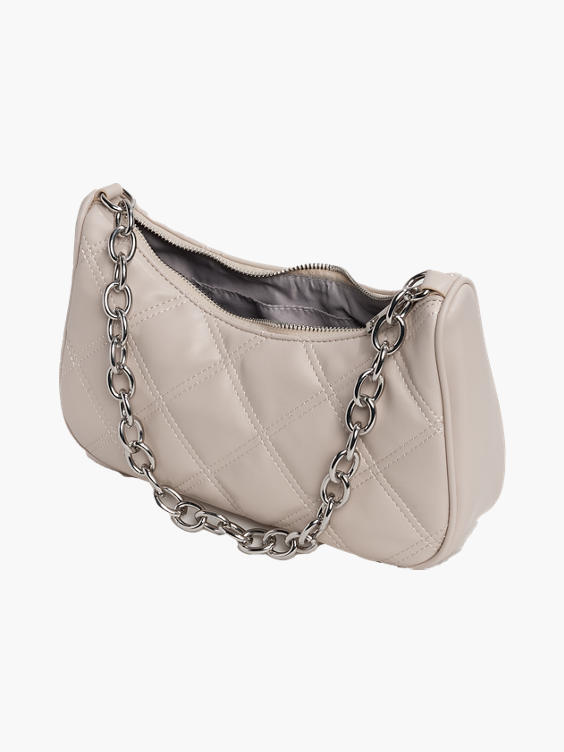 Beige Quilted Bag