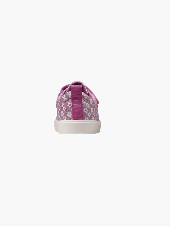 Junior Girl Clarks 'City Vibe' Triple Strap Canvas (Sizes 13 - 2.5 - F Fit)