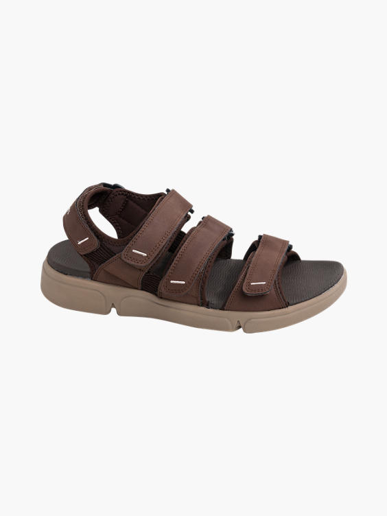 Hush Puppies Mens Raul Brown Synthetic Mens Hush Puppies Slip-On Sandals 