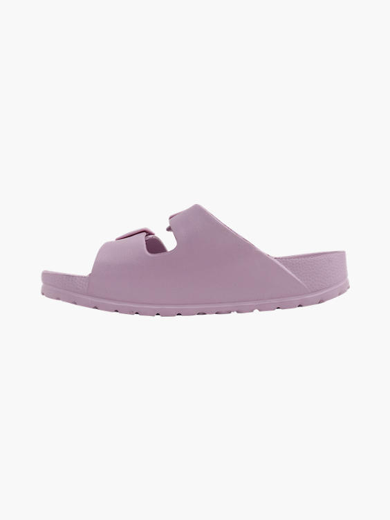 Ladies Blue Fin Purple Buckle Sandals 