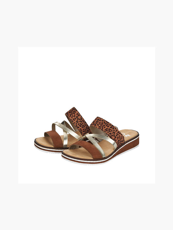 Rieker hot sale leopard sandal