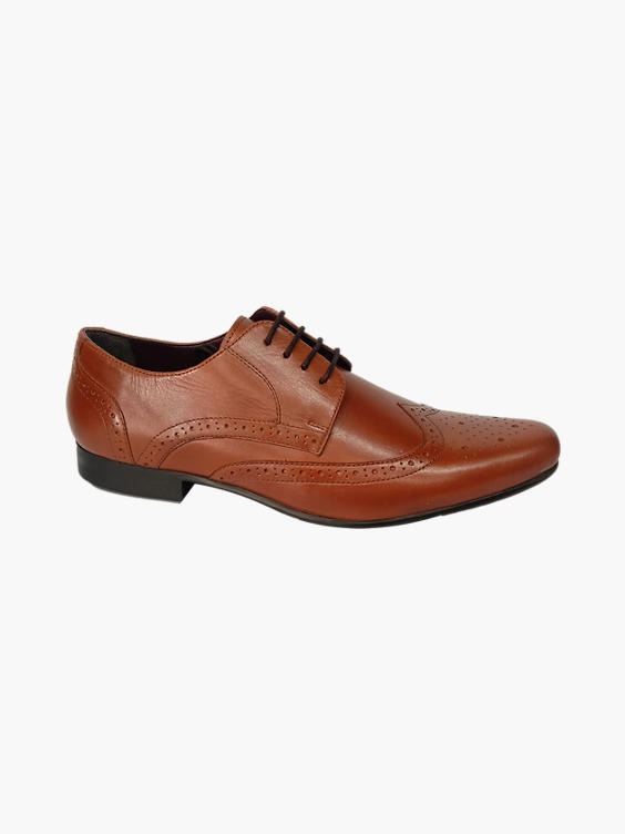 Mens Claudio Conti Tan Formal Lace-up Shoes 