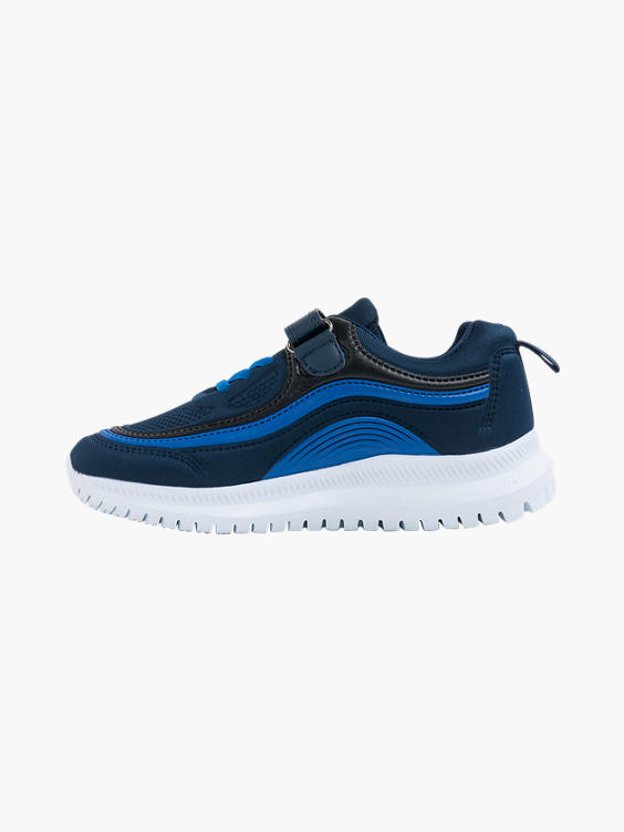 Junior Boys VTY Blue Touch Strap Trainers 