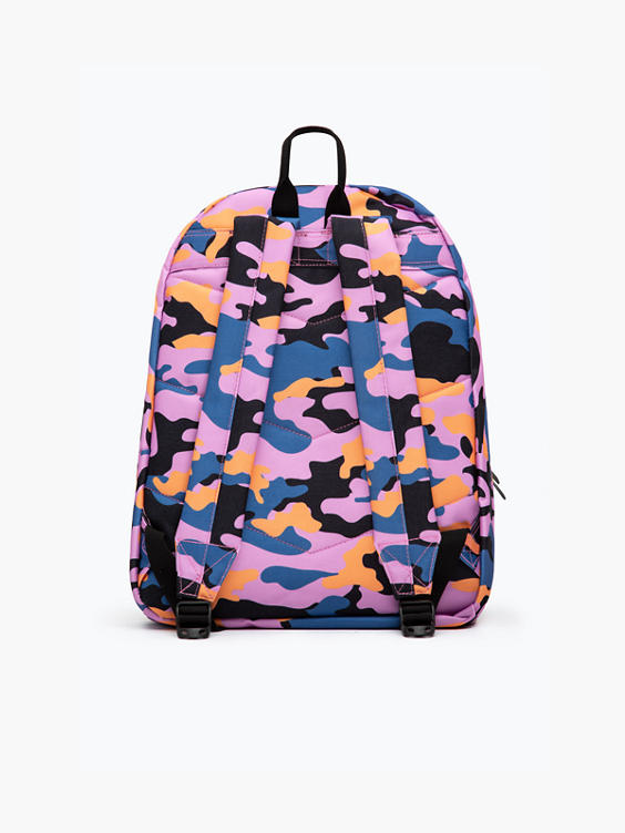 (Hype) Hype Purple & Orange Camo Backpack in Multicoloured | DEICHMANN