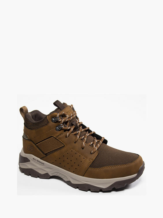 Mens Skechers Brown Lace Up Hiker Boot