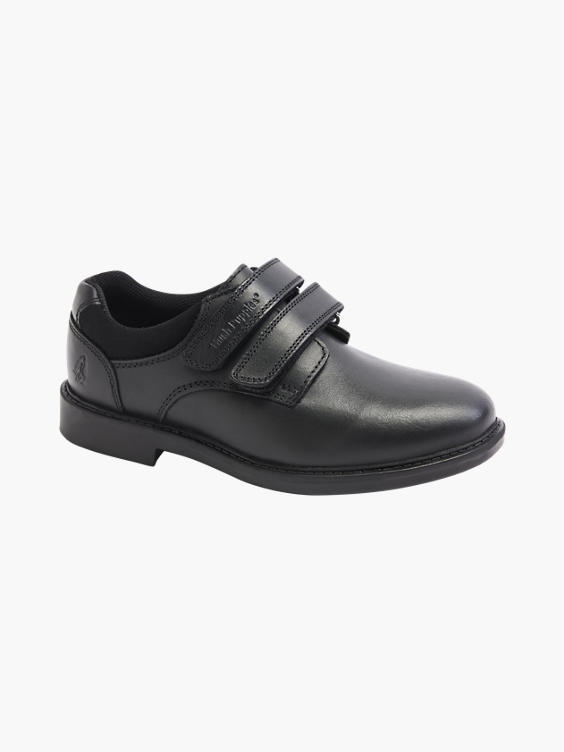 (Hush Puppies) Hush Puppies Junior Boy Black Leather School Shoes in Black DEICHMANN