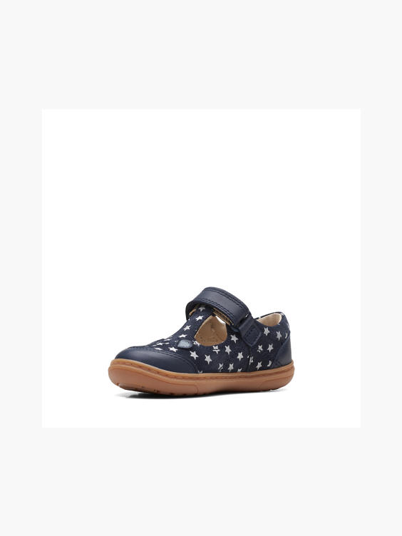(Clarks) Toddler Girl Clarks TBar Shoes in Blue DEICHMANN