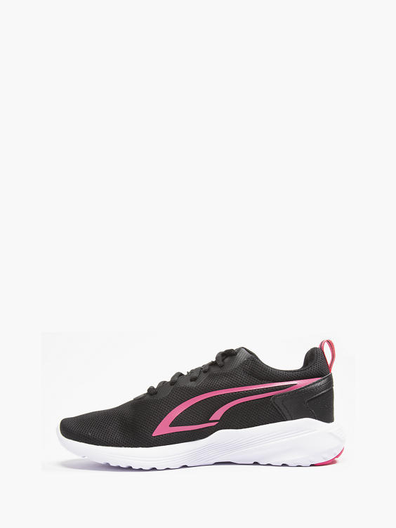 Black/Pink Puma All Day Active Lace-up Trainer  