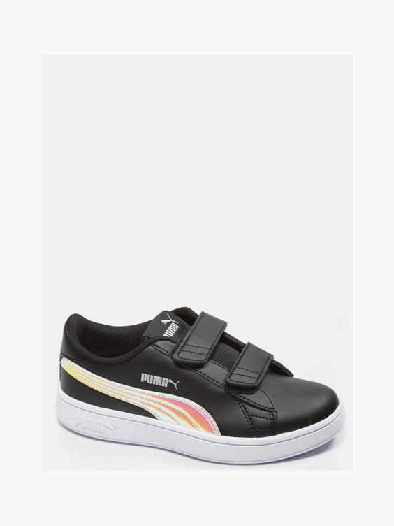 Black Puma Junior Girls Velcro Trainer