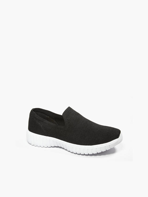 (Claudia Ghizzani) Ladies Slip On Sporty Casual Trainers in Black ...