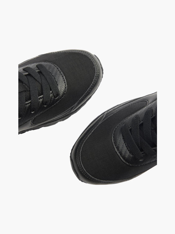 (FILA) Teens Fila Lace Up Sporty School Shoes in Black | DEICHMANN