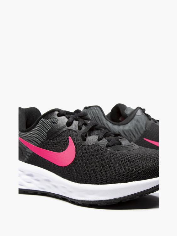 Ladies Nike Revolution 6 Black Pink Trainers