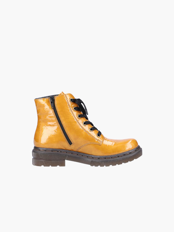 Berg Vesuvius boekje Aangepaste Rieker) Mustard Rieker Lace Up Ankle Boot in Orange | DEICHMANN