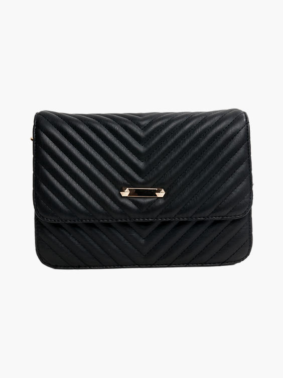 Black Quilted Chain Bag