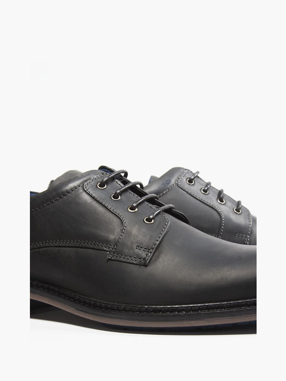 Hush Puppies Black Formal Lace-Up Shoe