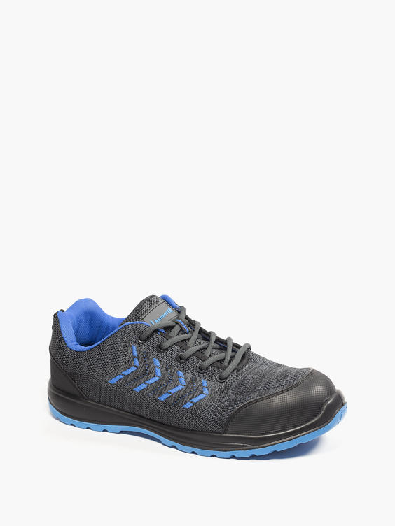 Landrover Grey/Blue Lace-up Safety Trainer