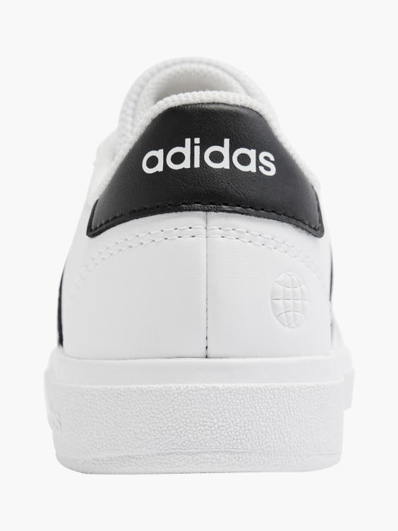 Adidas White/Black Teen Grand Court 2.0 K Lace-up Trainer