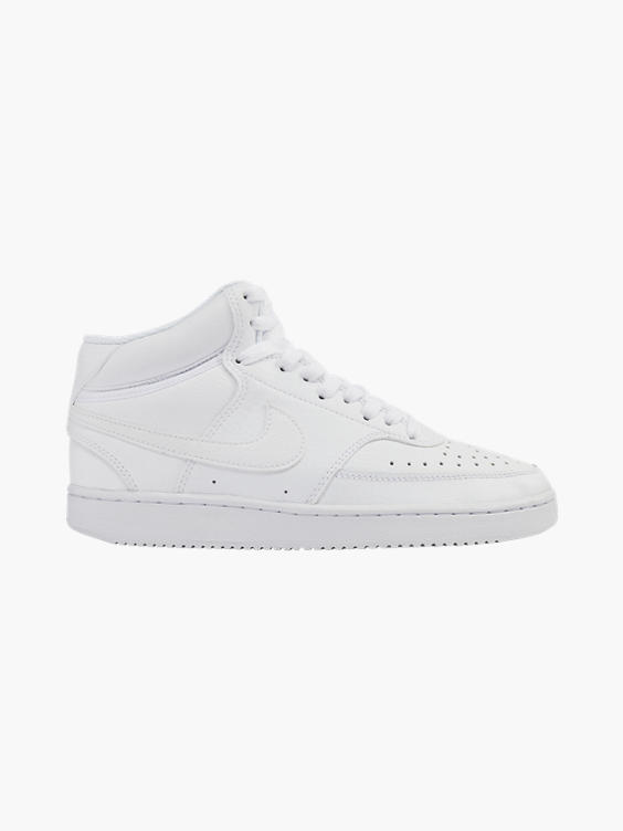 Court Vision Mid White Lace-up Trainer 
