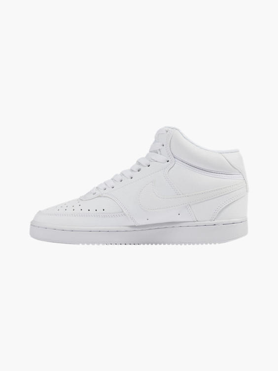 Court Vision Mid White Lace-up Trainer 