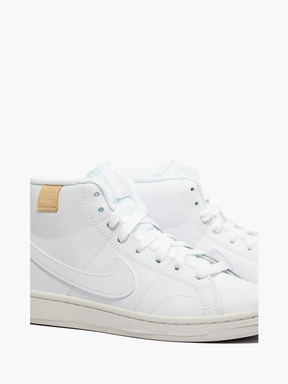 Court Royale 2 Mid White Lace-up Trainer