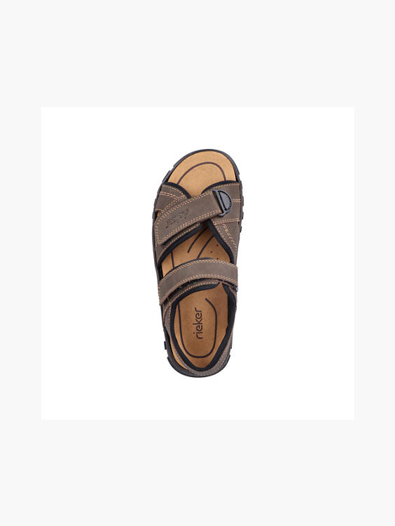 Brown Leather Twin Strap Sandal 