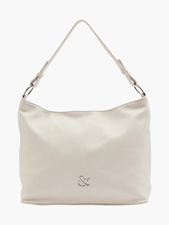 White Slouchy Shoulder Bag 