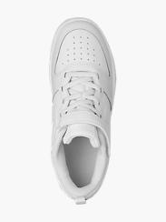 nike white iridescent court borough junior trainers