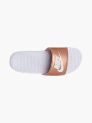 rose gold sliders nike