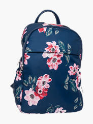Navy Floral Backpack