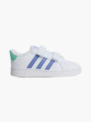 Toddler Girls Adidas Grand Court Touch Strap Trainers 